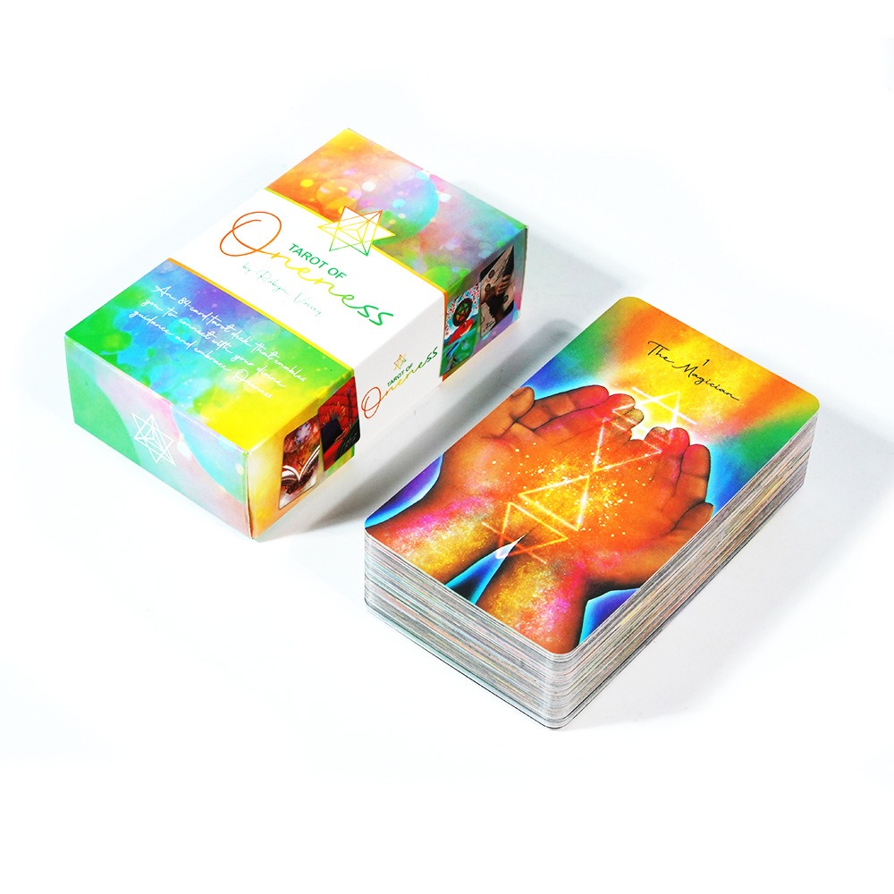 Tarot Cards Deck With Guidebook - بطاقات Tarot of Oneness مقاس 10.3*6
