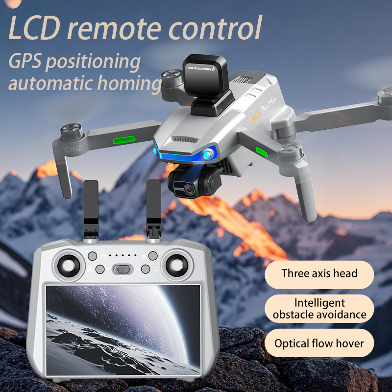 Fpv Brushless Rc Drone 4K - AE3 PRO Max جديد LCD SC