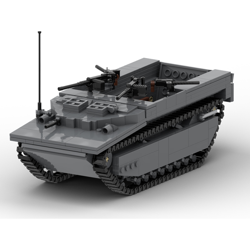 Lego Compatible Military Tank - نموذج دبابات عسكرية حديثة LVT-4، قطع