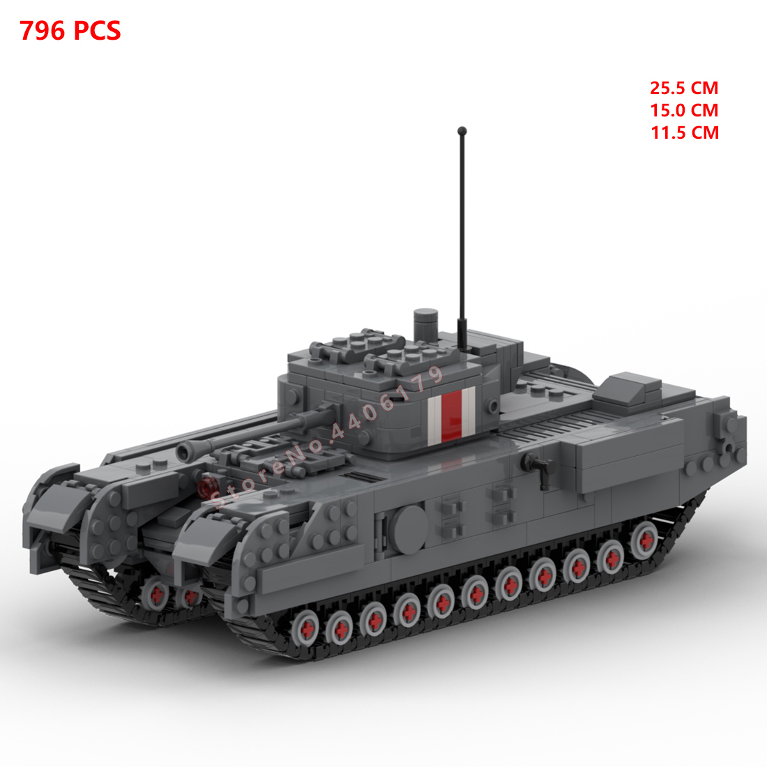 Lego Compatible Military Tank - مركبات دبابات عسكرية مثيرة من الحرب