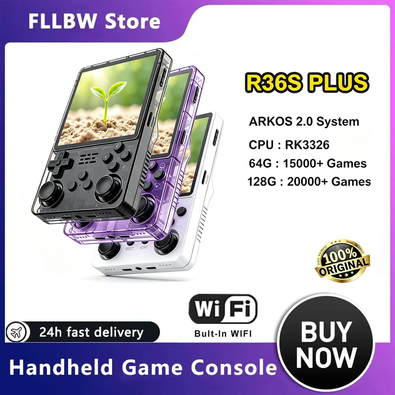 Retro Handheld Game Console R36S - وحدة تحكم ألعاب محمولة أصلية من