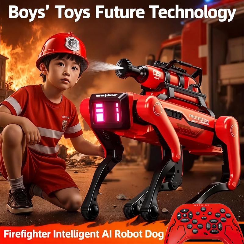 Remote Control Toys - AI روبوت الكلب ذكي مكافحة الحرائق