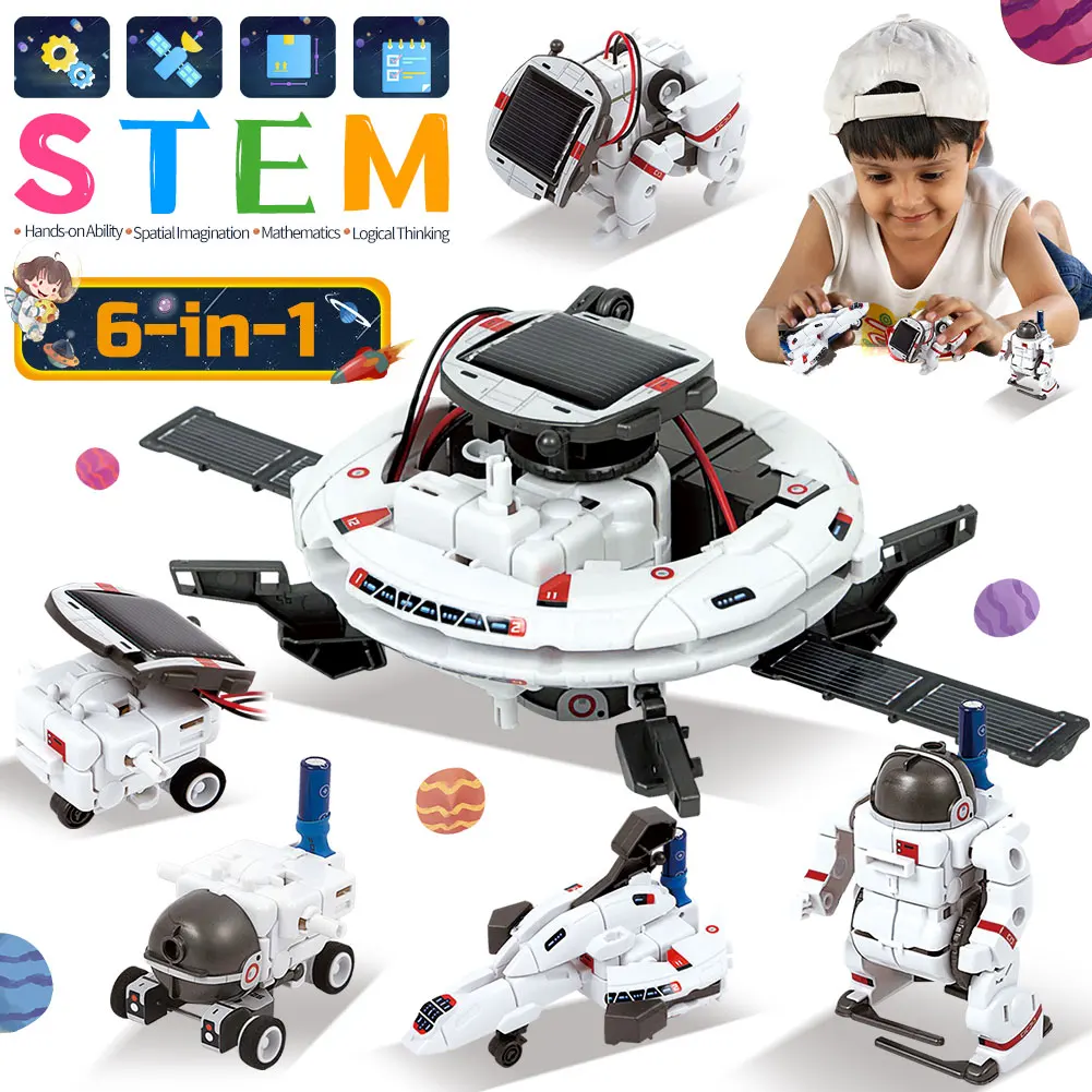 مجموعات ألعاب روبوت شمسية للأط - مراجعة Stem Solar Robot Kit For Kids وسعره