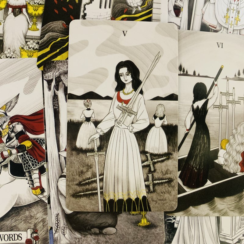 سر مرآة بطاقات التارو 80 سطح ا - مراجعة Tarot Cards Deck With Guidebook وسعره