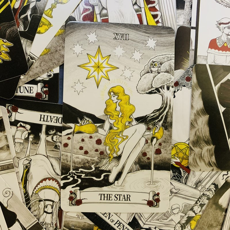 سر مرآة بطاقات التارو 80 سطح ا - مراجعة Tarot Cards Deck With Guidebook وسعره