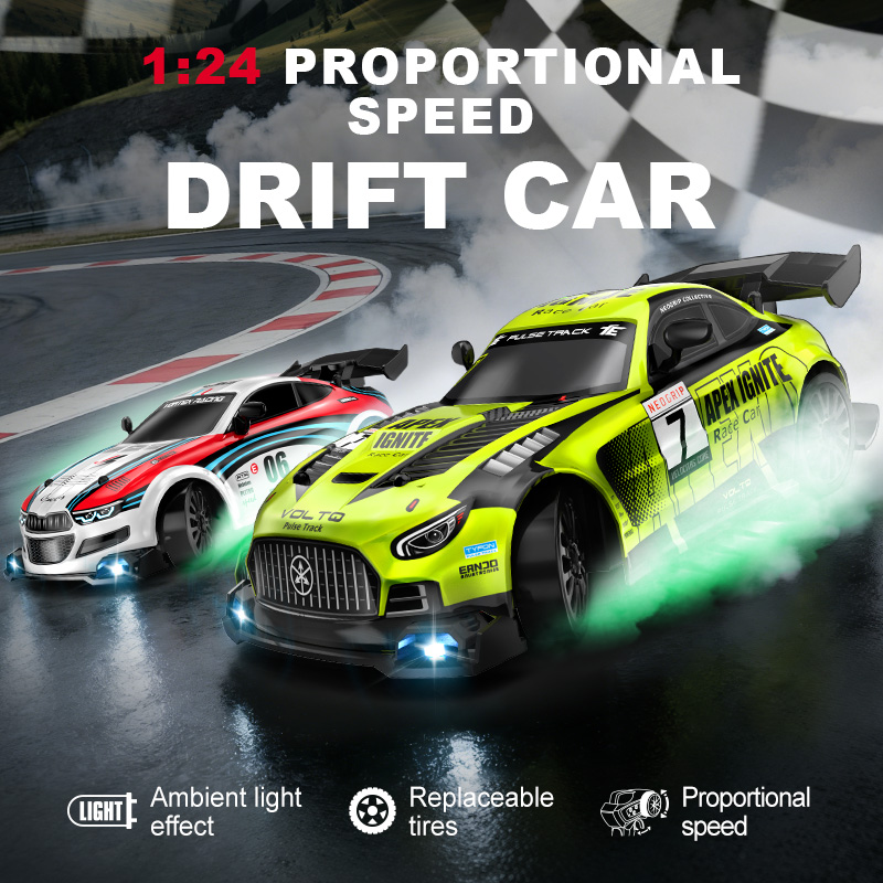 سيارة سباق تحكم عن بعد بمقياس  - مراجعة Rc Drift Car 1 24 Scale 4Wd وسعره