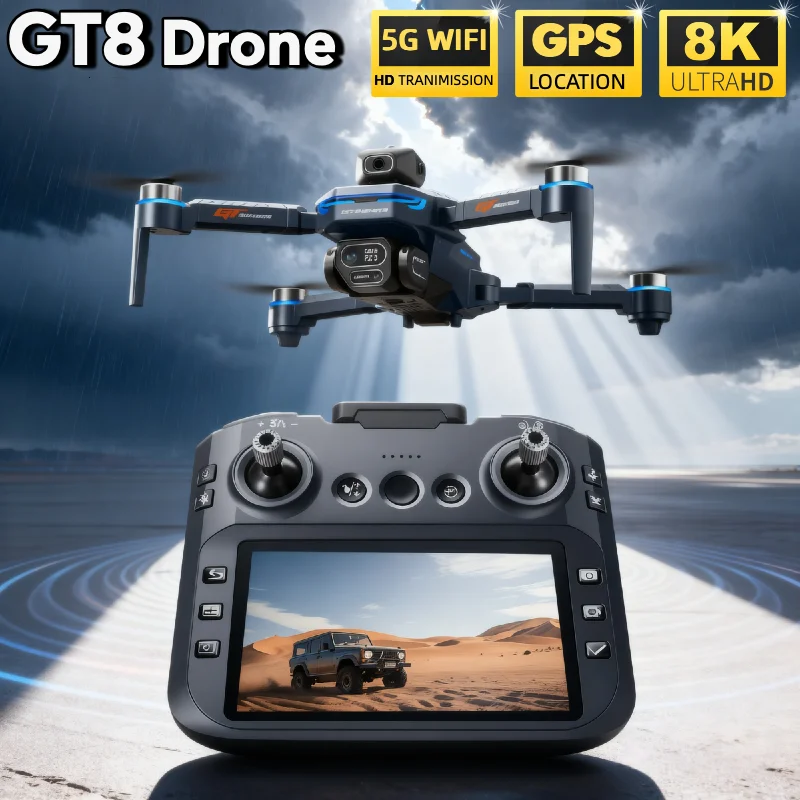 حار ل LSRC GT8 الطائرة بدون طي - مراجعة Fpv Brushless Rc Drone 4K وسعره