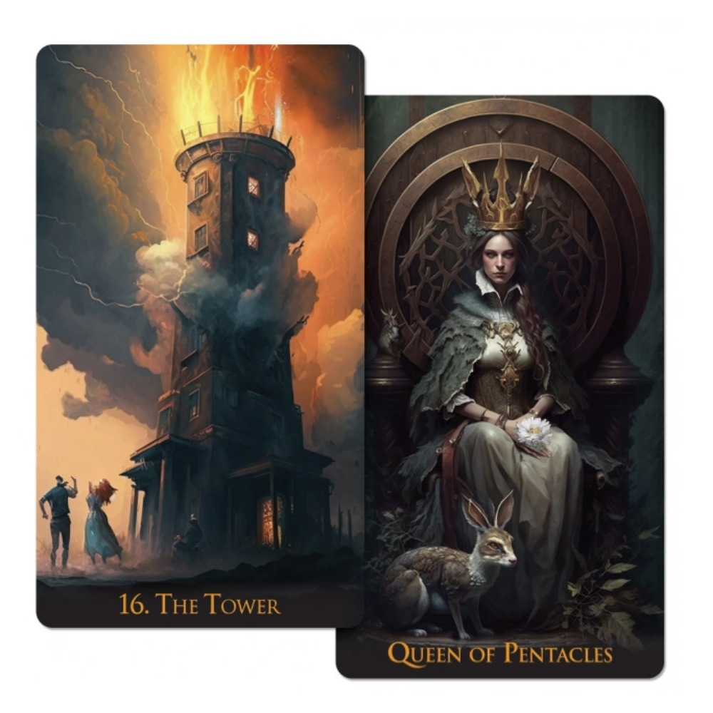 12*7 سنتيمتر عالم غريب التارو  - مراجعة Tarot Cards Deck With Guidebook وسعره