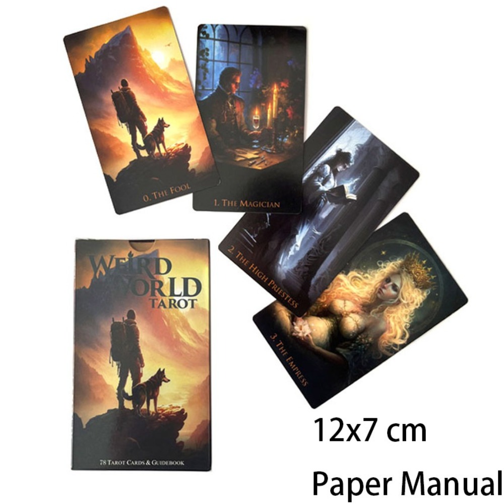 12*7 سنتيمتر عالم غريب التارو  - مراجعة Tarot Cards Deck With Guidebook وسعره