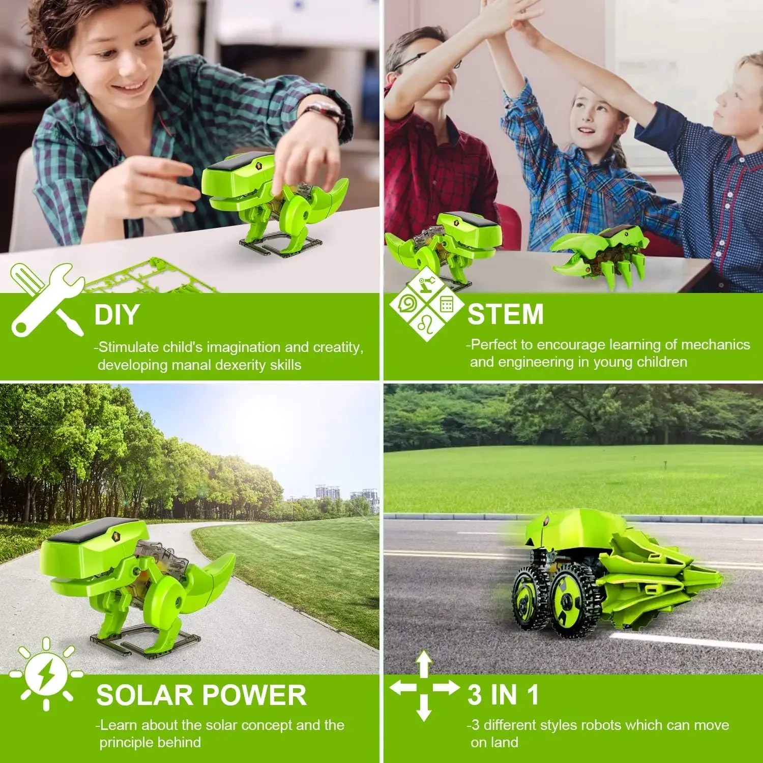 مجموعة روبوت شمسية للأطفال ، أ - مراجعة Stem Solar Robot Kit For Kids وسعره