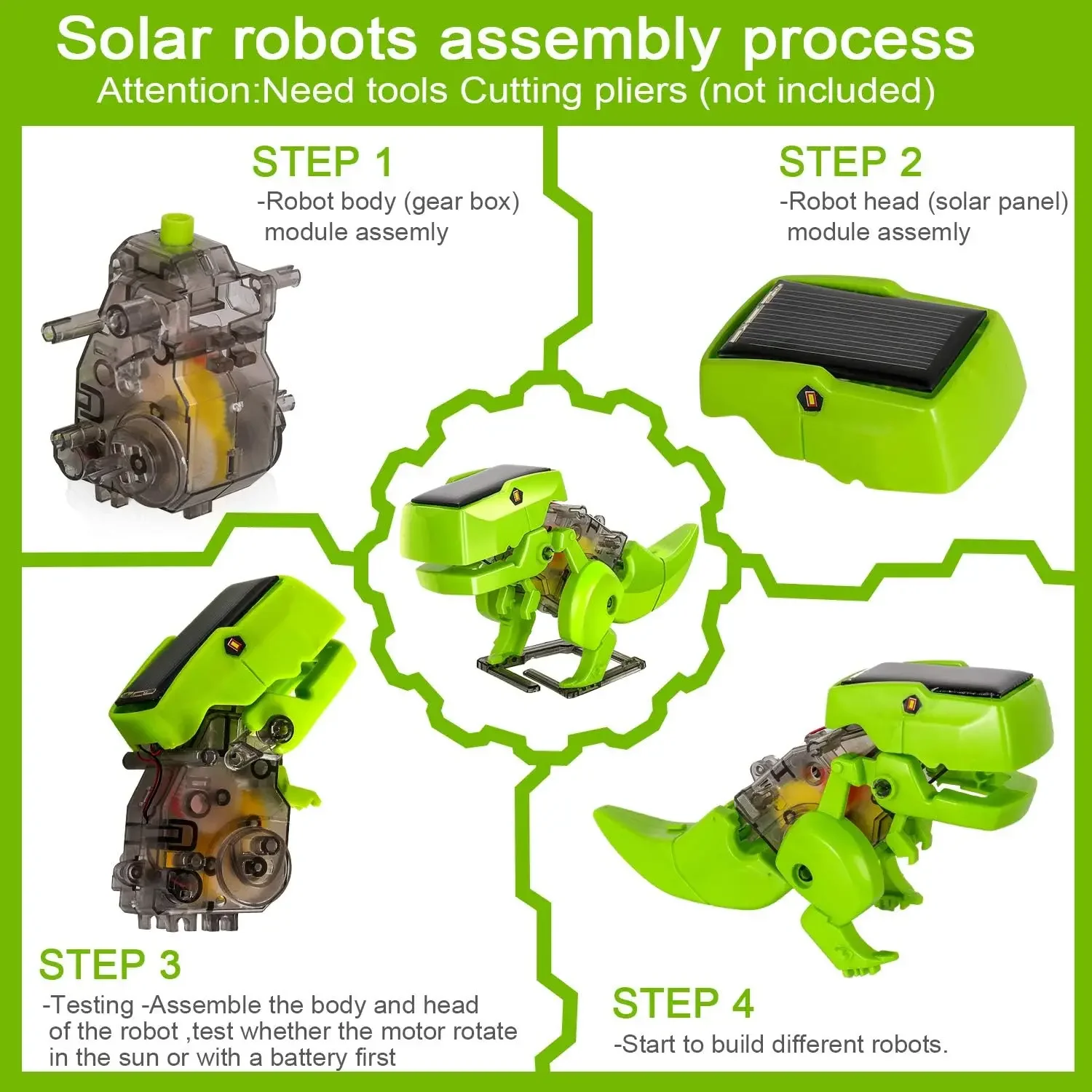 مجموعة روبوت شمسية للأطفال ، أ - مراجعة Stem Solar Robot Kit For Kids وسعره