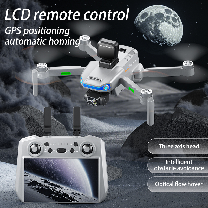 AE3 PRO Max جديد LCD SC نظام ت - مراجعة Fpv Brushless Rc Drone 4K وسعره