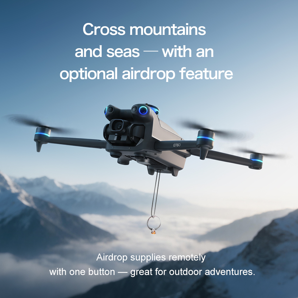 طائرة بدون طيار أصلية GT60 GPS - مراجعة Fpv Brushless Rc Drone 4K وسعره