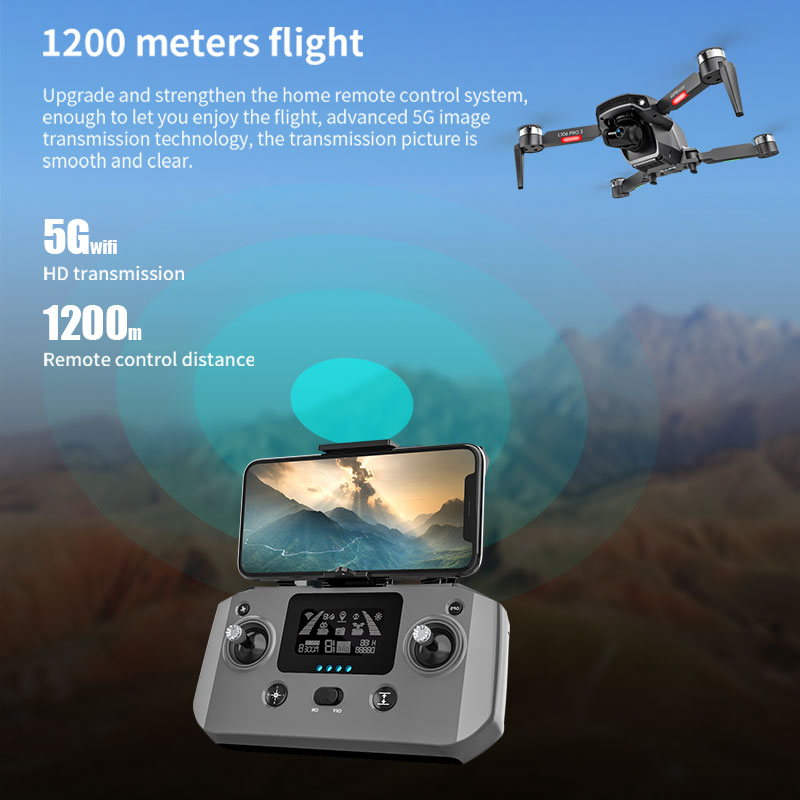 L106 Pro 3 طائرة بدون طيار 5G  - مراجعة Fpv Brushless Rc Drone 4K وسعره