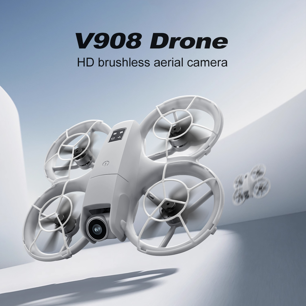 طائرة بدون طيار V908 الأصلية ا - مراجعة Fpv Brushless Rc Drone 4K وسعره