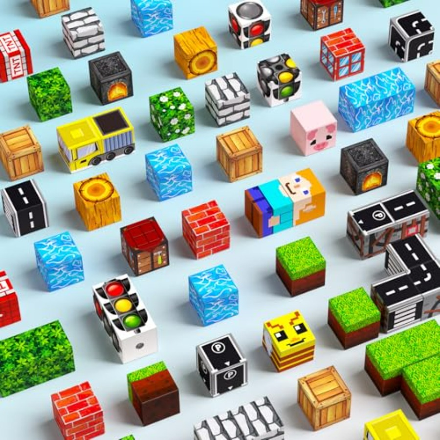 100 قطعة من المكعبات المغناطيس - مراجعة Magnetic Building Tiles Set 100Pcs وسعره