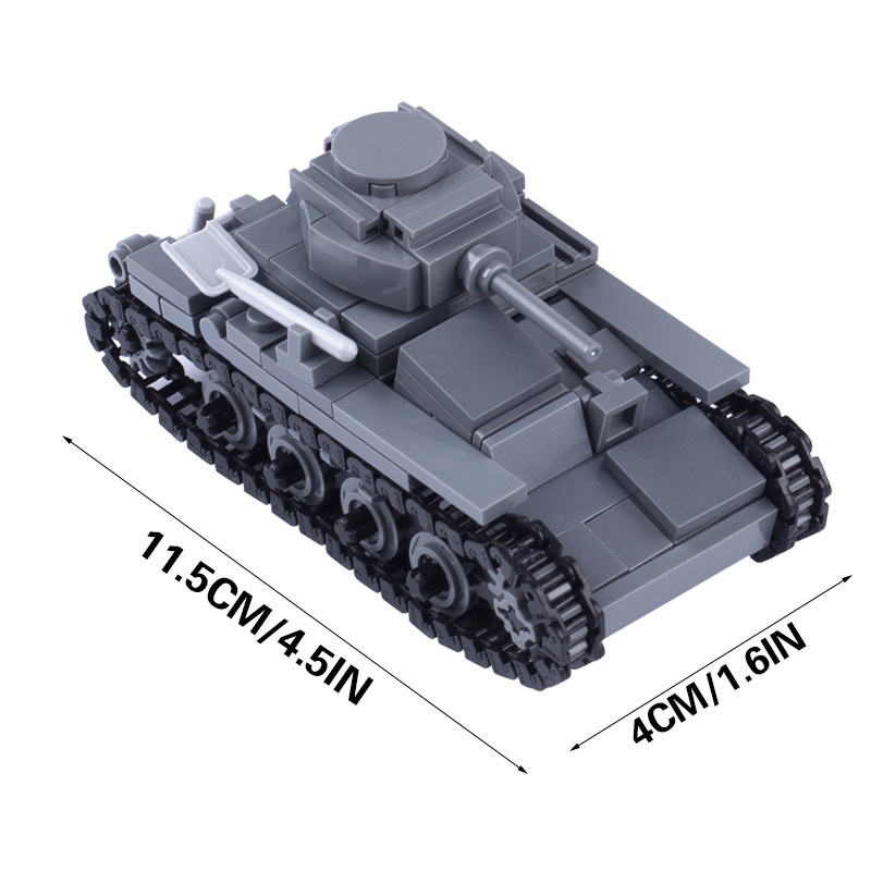 WW2 اليابان العسكرية دبابات ال - مراجعة Lego Compatible Military Tank وسعره