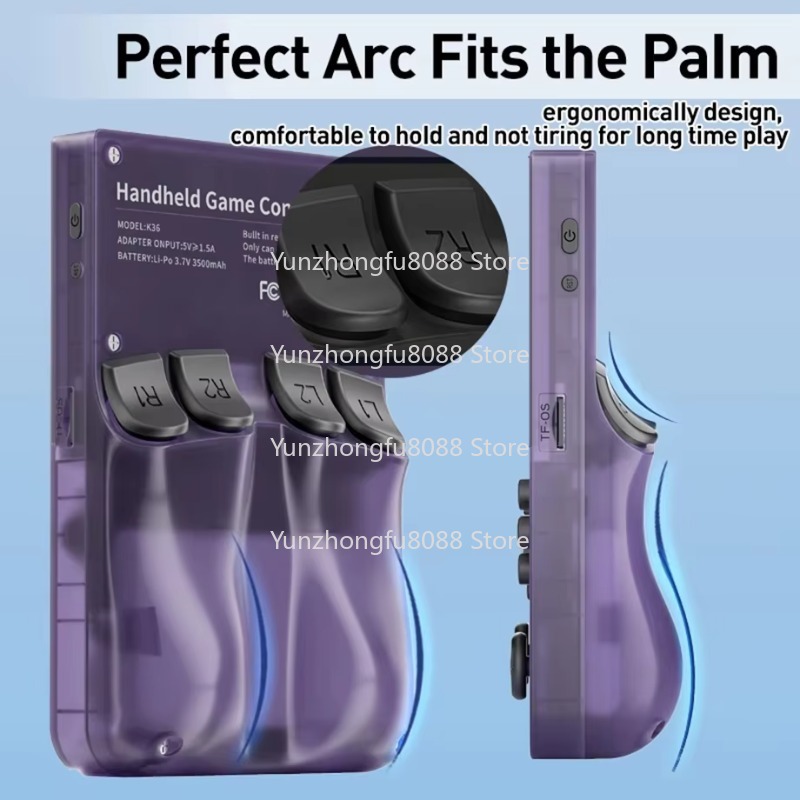 L K36 وحدة تحكم بجهاز لعب محمو - مراجعة Retro Handheld Game Console R36S وسعره