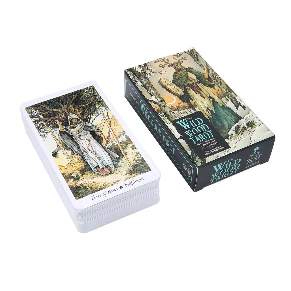 بطاقات التارو الخشبية البرية A - مراجعة Tarot Cards Deck With Guidebook وسعره