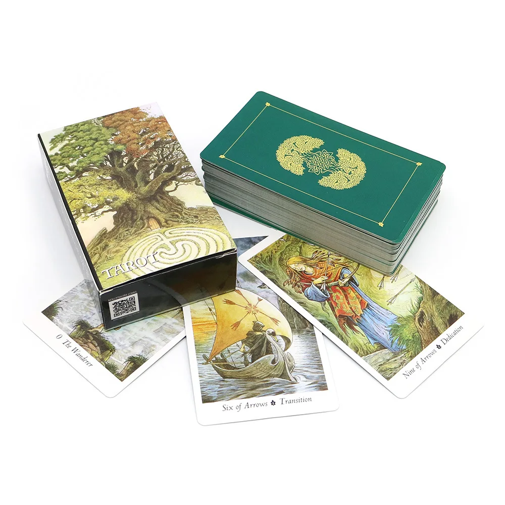 بطاقات التارو الخشبية البرية A - مراجعة Tarot Cards Deck With Guidebook وسعره