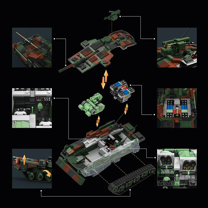 دبابة سويدية STRV103B نموذج عس - مراجعة Lego Compatible Military Tank وسعره