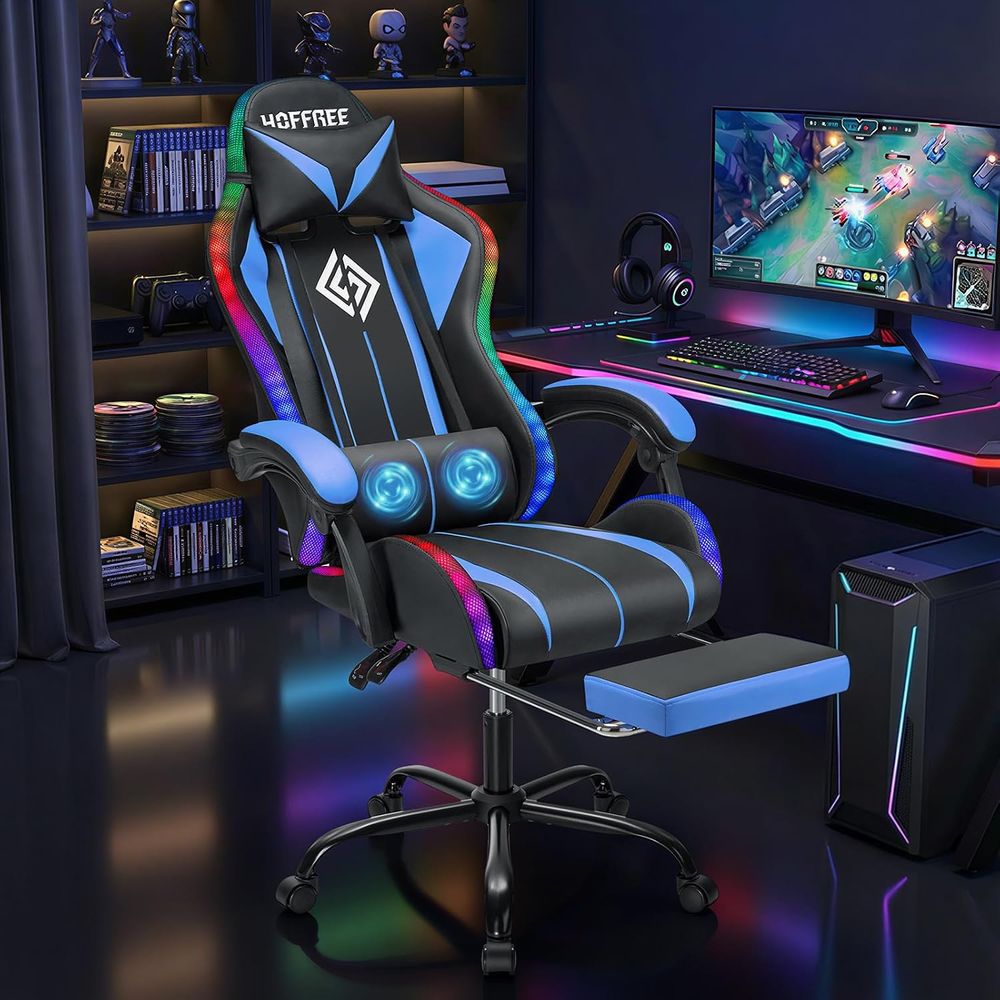 كرسي ألعاب LED مع خاصية التدلي - مراجعة Video Games وسعره