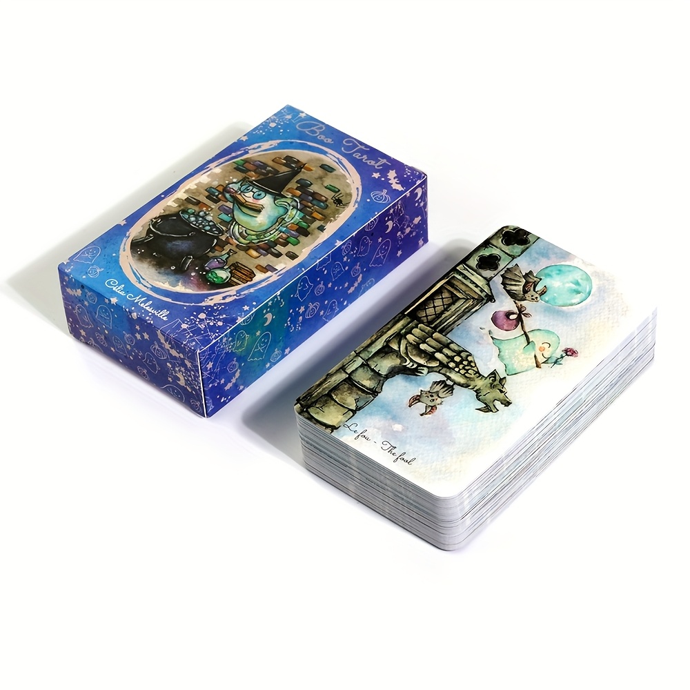 بطاقة قراءة Boo Tarot Deck Gho - مراجعة Tarot Cards Deck With Guidebook وسعره