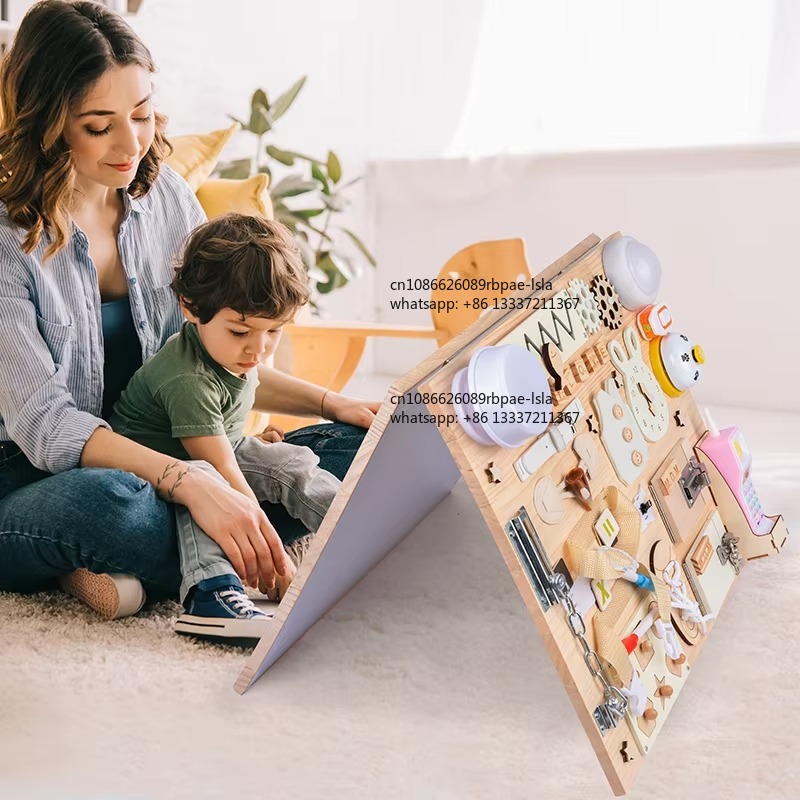 لوحة مونتيسوري الخشبية للأنشطة - مراجعة Montessori Wooden Busy Board Toddler وسعره